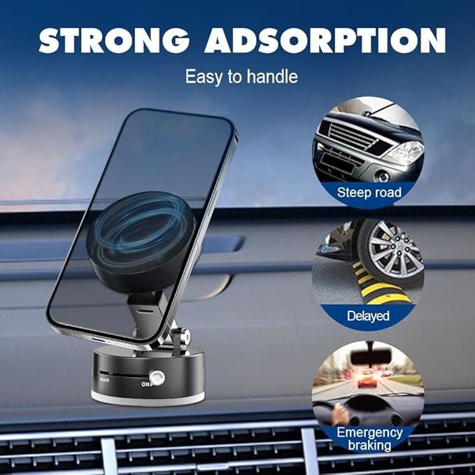 Magnetic Suction Phone Holder – Compact, Powerful, and Versatile