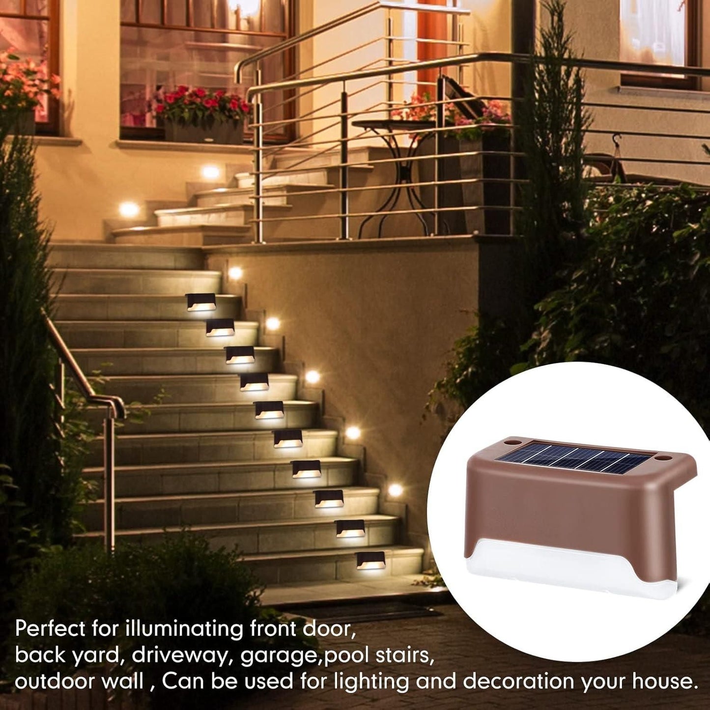 Solar Powered LED Deck Light | 🔥 Flat 35% OFF