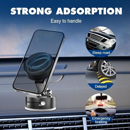 Magnetic Suction Phone Holder – Compact, Powerful, and Versatile