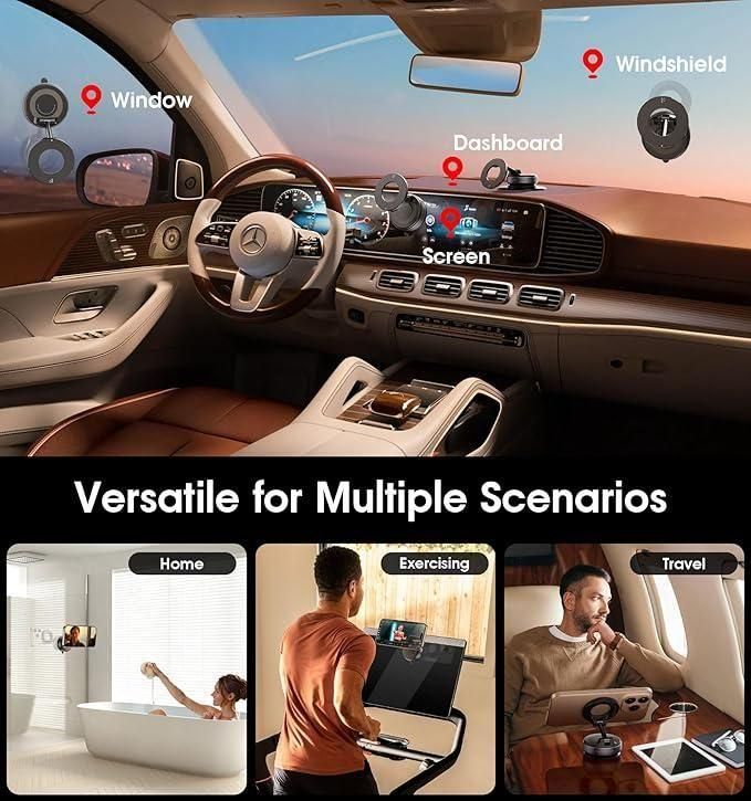 Premium Magnetic Suction Phone Mount- Powerful, Elegant & Versatile